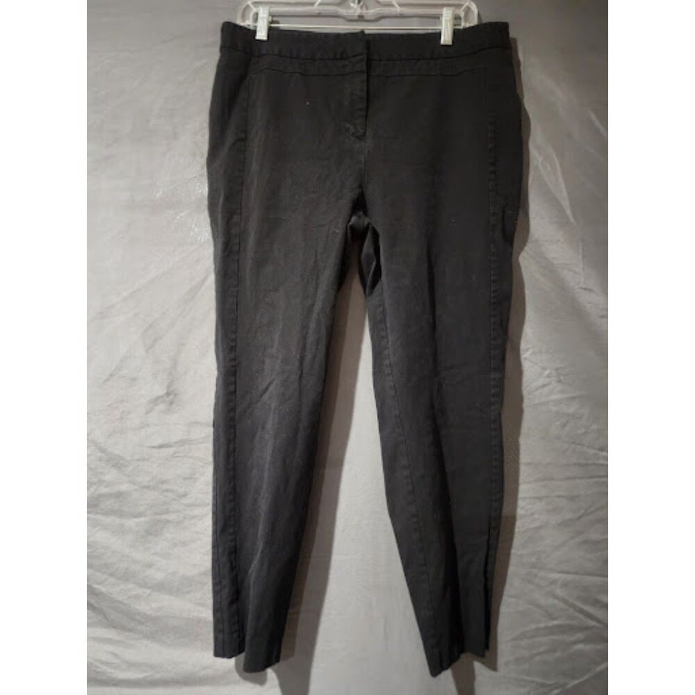Metaphor Black Ankle Pants Stretch Work Slacks Slim Fit Size 14 RN 15099